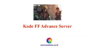 Kode FF Advance Server