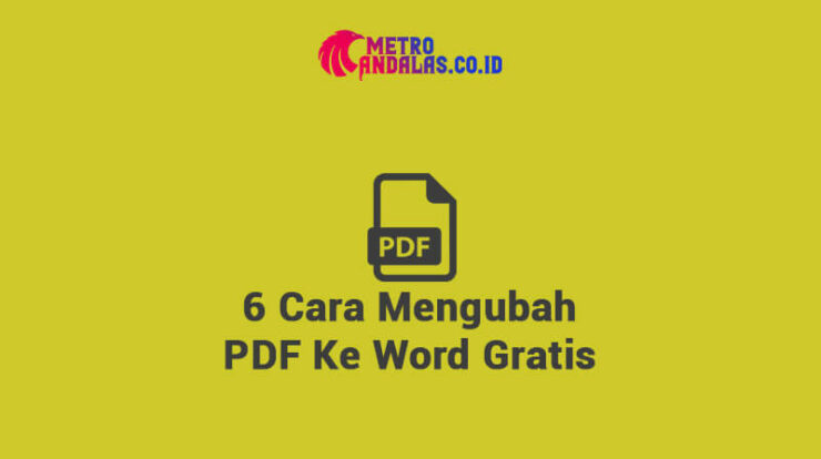 Cara Mengubah PDF Ke Word