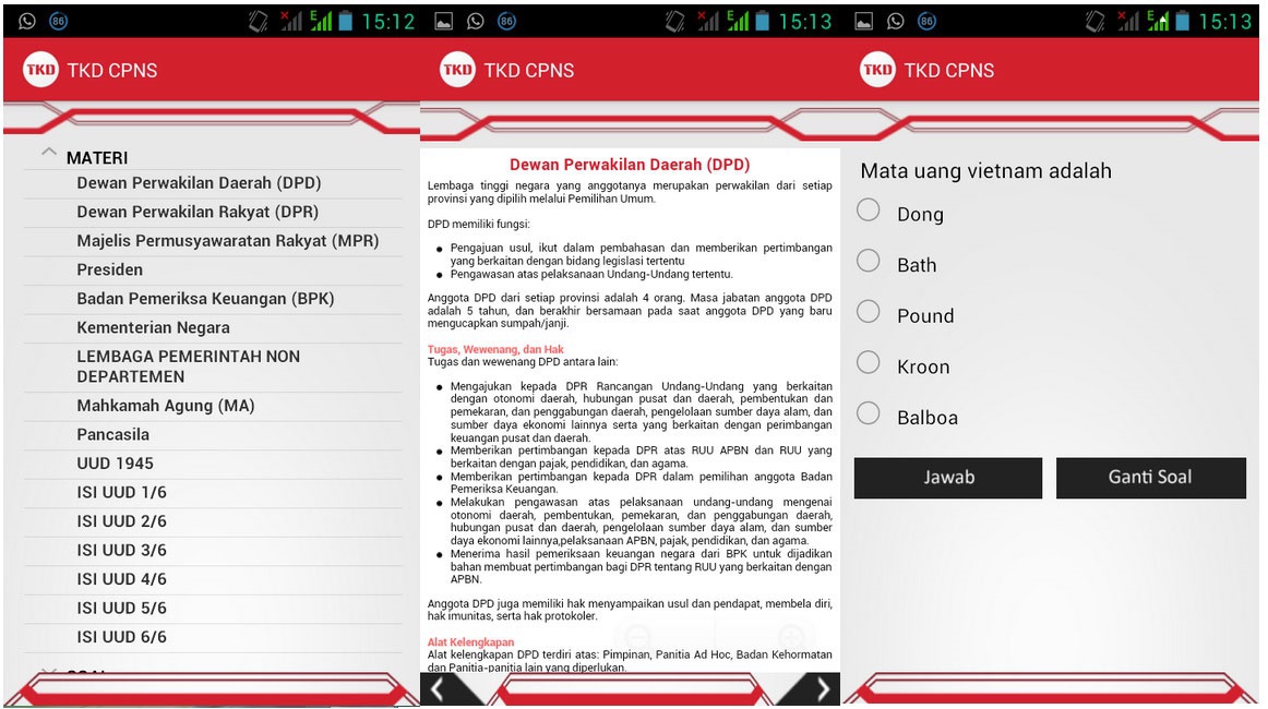 Aplikasi Android Soal CPNS - TKD CPNS