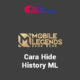 Cara Hide History ML