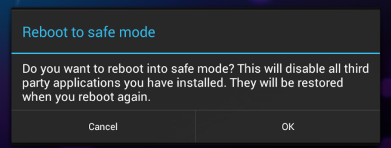 Safe Mode icon.