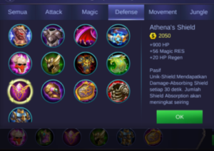 build tank terkeras Mobile Legends