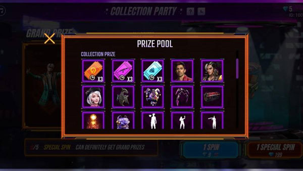 Event Collection Party Free Fire