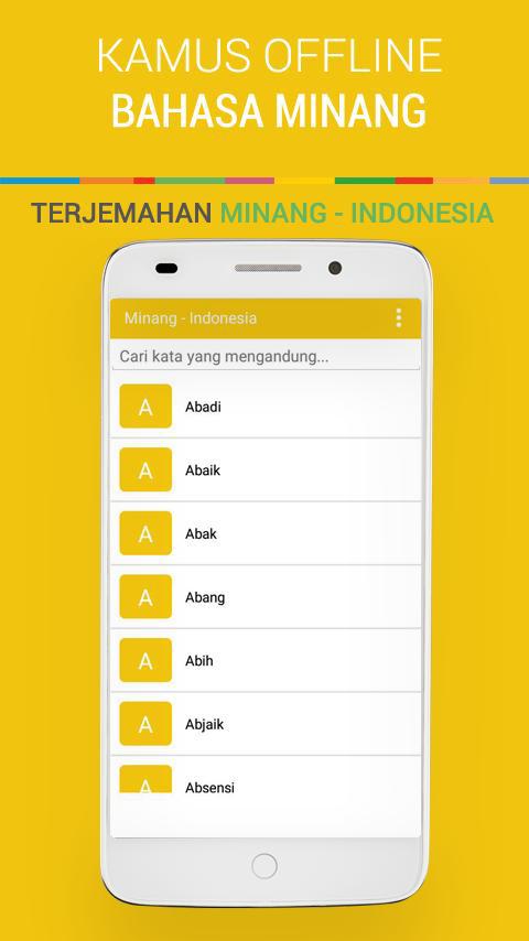Aplikasi Translate Bahasa Minang