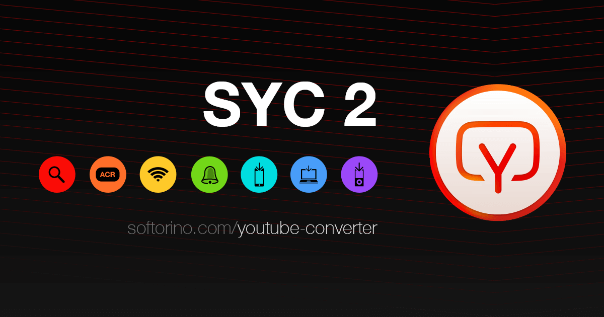 Youtube converter. SYC. Logo SYC.