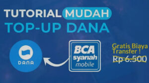 cara transfer BCA ke Dana